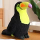 Plush Toucan Bird Plush Toy Mascot Cuddly Toy Yellow 20cm Plīša rotaļlietas
