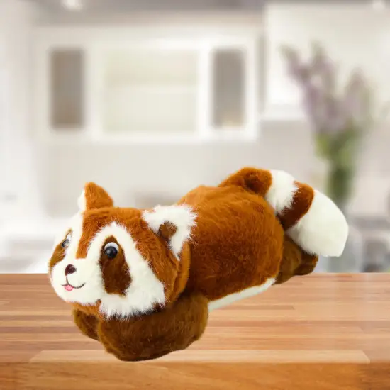 Plush Toy Raccoon Brown Lying 30cm Plīša rotaļlietas