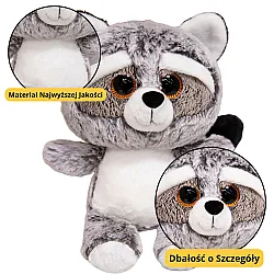 Plīša rotaļlieta jenots Plīša rotaļlieta lielas acis 22cm