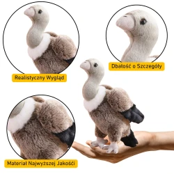 Plīša putnu grifs plīša rotaļlieta talismans plīša rotaļlieta 25cm