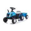 Zils elektriskais traktors ar piekabi A009