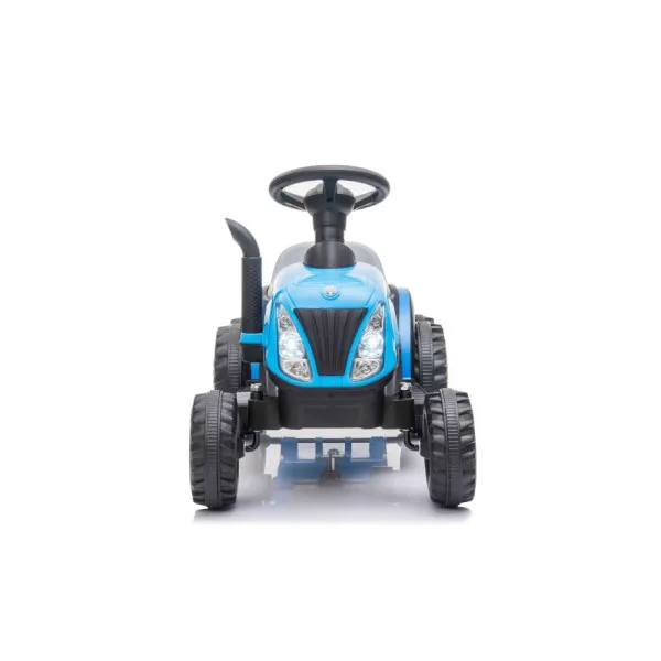 Zils elektriskais traktors ar piekabi A009