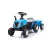 Zils elektriskais traktors ar piekabi A009