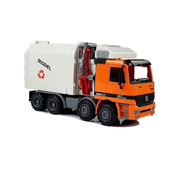 Powered Garbage Truck Trash Can Rotaļlietu automašīnas