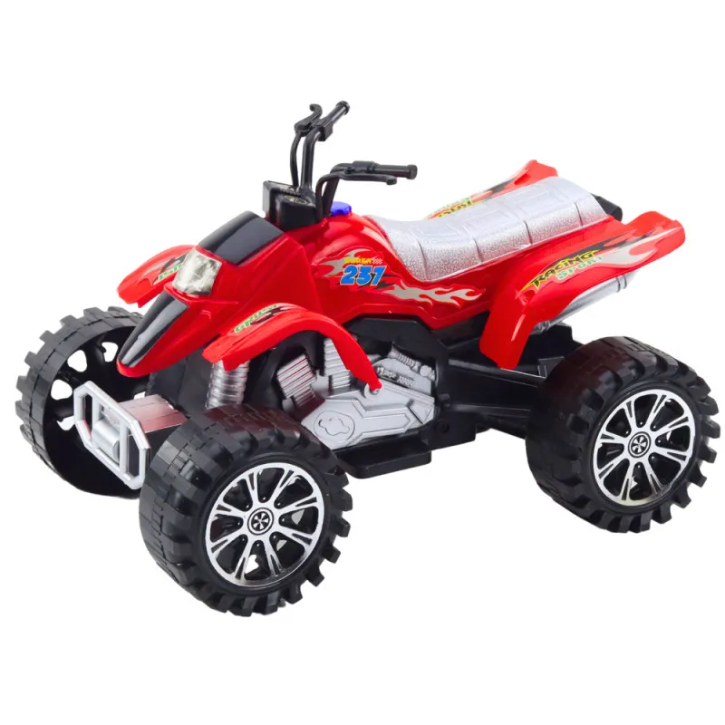 Quad Terrain Drive Treaded Wheels Red Rotaļlietu automašīnas