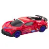 Sports Car Obstacle Sensor Led Ball 360° Rotation Lights Sound Red Rotaļlietu automašīnas