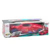 Sports Car Obstacle Sensor Led Ball 360° Rotation Lights Sound Red Rotaļlietu automašīnas