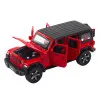 Set of Car Off-road Camper Metal Drive Lights Sounds Red 1:32 Rotaļlietu automašīnas