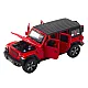 Set of Car Off-road Camper Metal Drive Lights Sounds Red 1:32 Rotaļlietu automašīnas