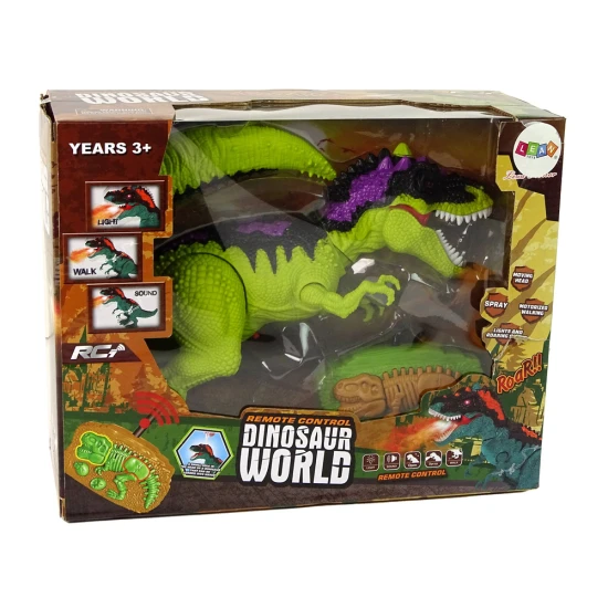 Attālināti vadāms dinozaurs ar gaismas un skaņas efektu Dinozauri