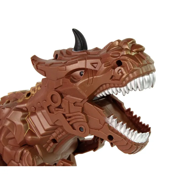 Tālvadības brūnais dinozaurs ar tvaika efektu Dinozauri