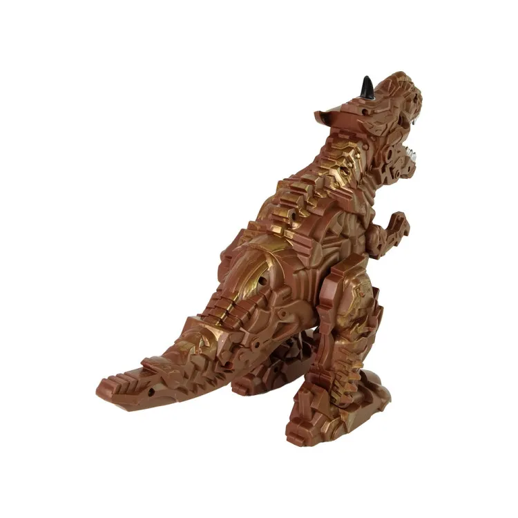 Tālvadības brūnais dinozaurs ar tvaika efektu Dinozauri