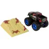 Resorak Monster Truck  Pull Back drive  Rubber tyres Metal body + Evolving Ramp Rotaļlietu automašīnas