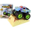 Resorak Monster Truck  Pull Back drive  Rubber tyres Metal body + Evolving Ramp Rotaļlietu automašīnas