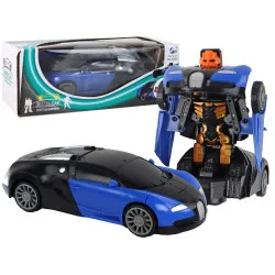 Robot car 2in1 Bugatti blue light effects
