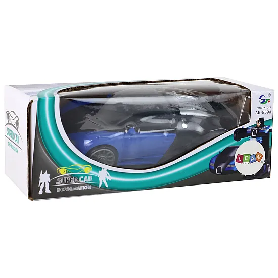 Robot Car 2in1 Bugatti Blue Light Effects Toy cars