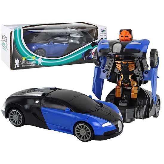 Robot Car 2in1 Bugatti Blue Light Effects Toy cars