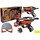Black/red rifle with bullets and mask Rifles