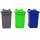Rubbish Truck Bins Dark Green Sounds Lights Rotaļlietu automašīnas