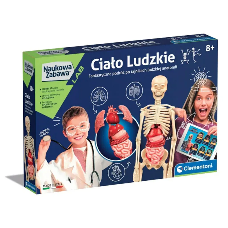 Cilvēka ķermenis poļu valodā Clementoni 60249 Saimnieki