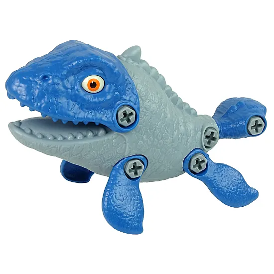 Balts dinozaura olu ar armatā Mosasaurus dinozauram. Dinozauri
