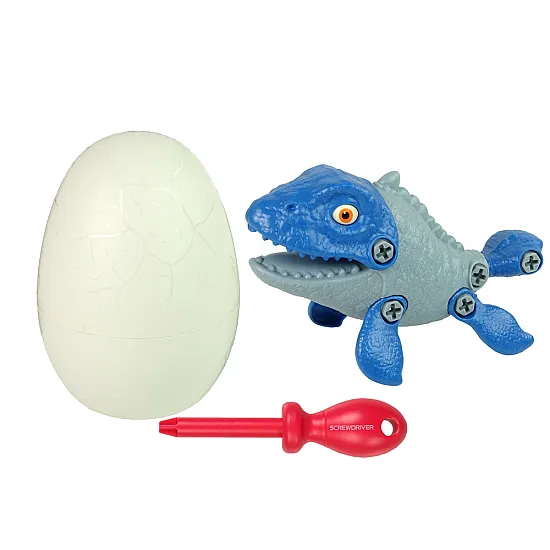 Balts dinozaura olu ar armatā Mosasaurus dinozauram. Dinozauri