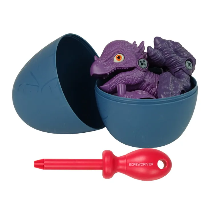 Zils dinozaura olas ar izjaucamu violetu dinozauru. Dinozauri