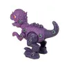 Zils dinozaura olas ar izjaucamu violetu dinozauru. Dinozauri