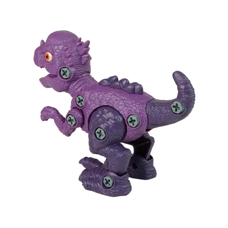 Zils dinozaura olas ar izjaucamu violetu dinozauru. Dinozauri