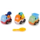 Set of 3 Construction Cars for Disassembly  + Screwdriver  Concrete mixer Crane Tipper Rotaļlietu automašīnas