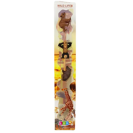 Savvaļas dzīvnieku mini figūriņu komplekts 6-9cm 4gab. Dzīvnieku figūriņas