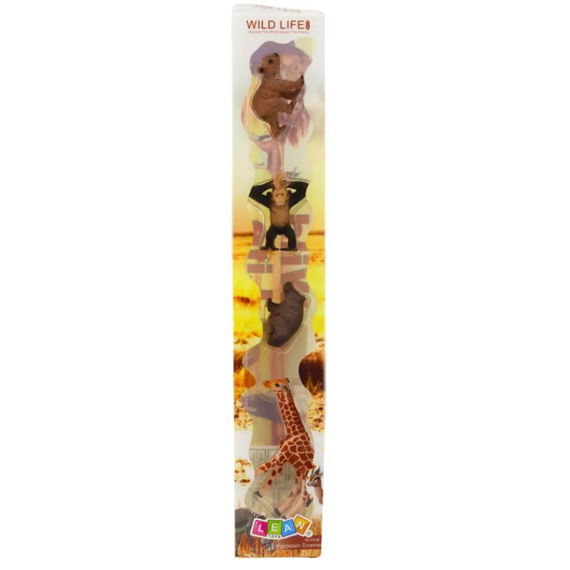 Savvaļas dzīvnieku mini figūriņu komplekts 6-9cm 4gab. Dzīvnieku figūriņas