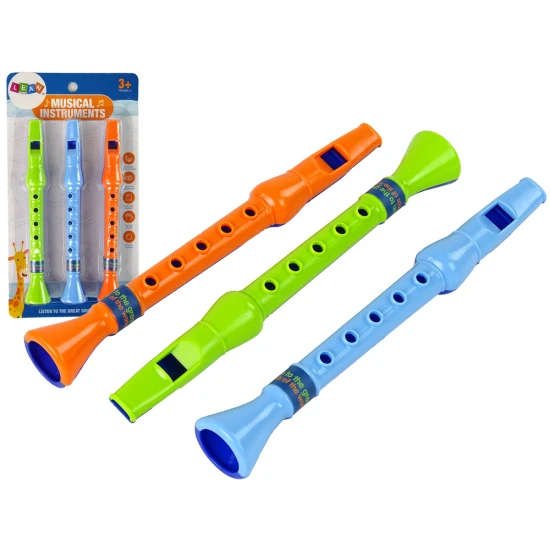 Triju flautu komplekts bērniem Mūzikas instrumentai