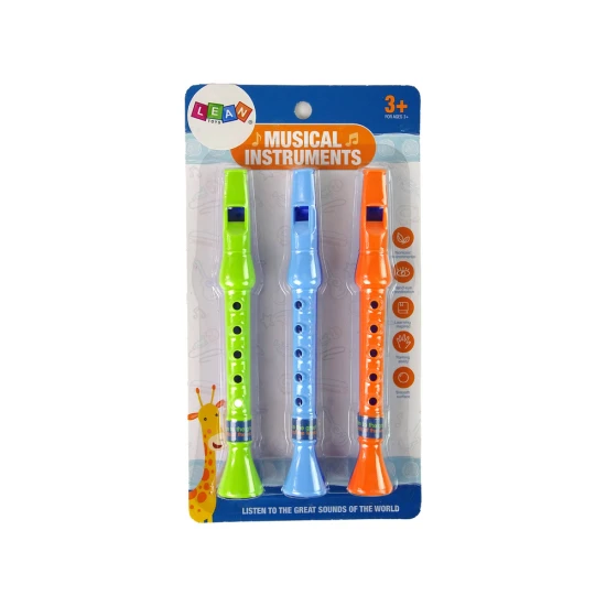 Triju flautu komplekts bērniem Mūzikas instrumentai