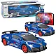 Sports Car Obstacle Sensor Led Ball 360° Rotation Lights Sound Blue Samochody-zabawki