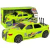 Sports Car Racing Lights Sounds Green 1:16 Rotaļlietu automašīnas