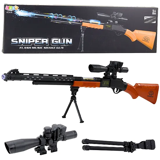 Rotaļlietu snaipera šautene AK-528 ar statīvu Šautenes