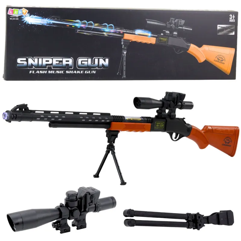 Rotaļlietu snaipera šautene AK-528 ar statīvu Šautenes