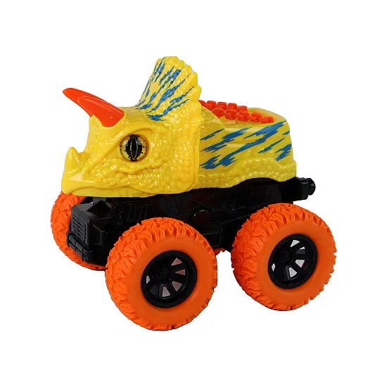Triceratops Friction Drive Vehicle Yellow Rotaļlietu automašīnas