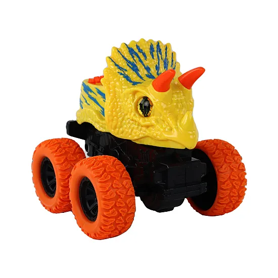 Triceratops Friction Drive Vehicle Yellow Rotaļlietu automašīnas