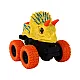 Triceratops Friction Drive Vehicle Yellow Rotaļlietu automašīnas