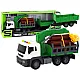Truck With Crane Friction Drive Sounds Green Wood 1:16 Rotaļlietu automašīnas