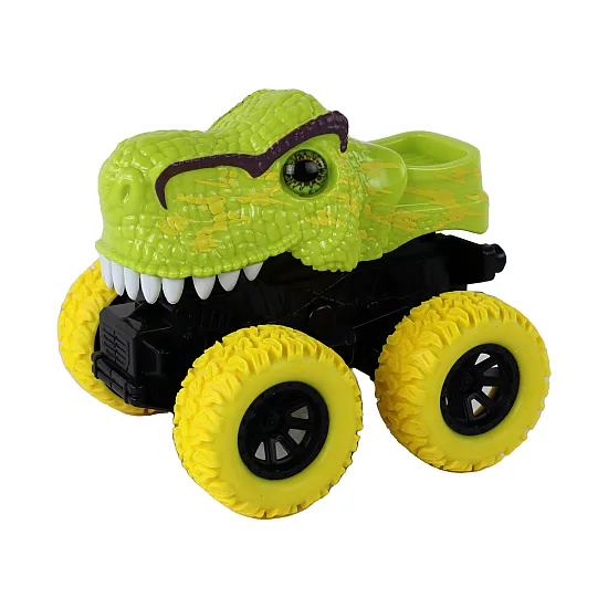 Tyrannosaurus Rex Vehicle Friction Drive Green Rotaļlietu automašīnas