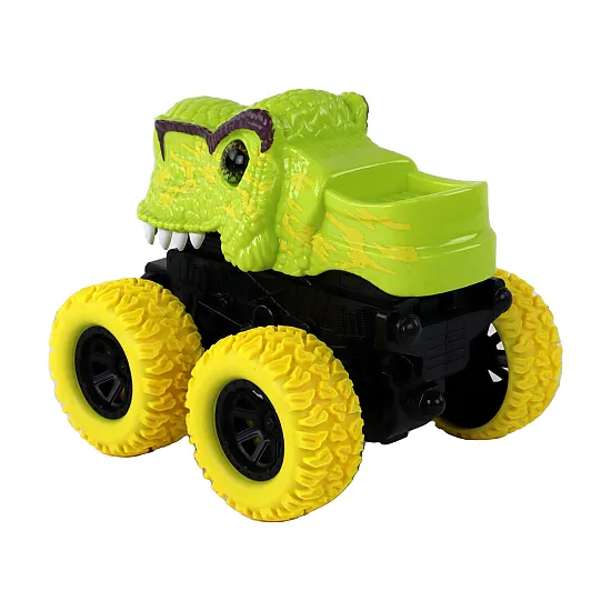 Tyrannosaurus Rex Vehicle Friction Drive Green Rotaļlietu automašīnas