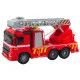 Fire Truck Fire Department Ladder Lights Sounds Water Spray 1:16 Rotaļlietu automašīnas