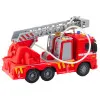 Fire Truck Fire Department Ladder Lights Sounds Water Spray 1:16 Rotaļlietu automašīnas