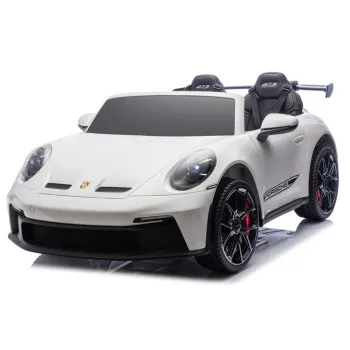 Bērnu balta elektriskā automašīna Porsche GT3 DK-P911