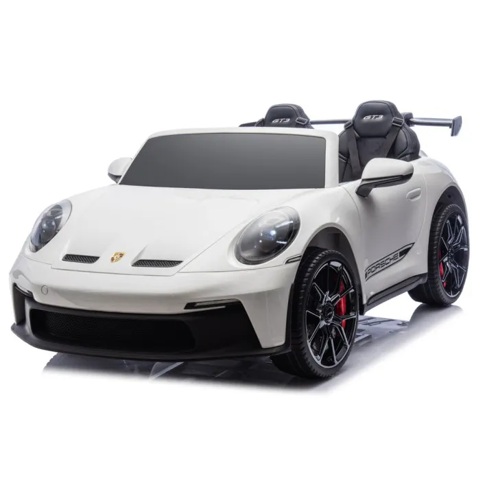Bērnu balta elektriskā automašīna Porsche GT3 DK-P911