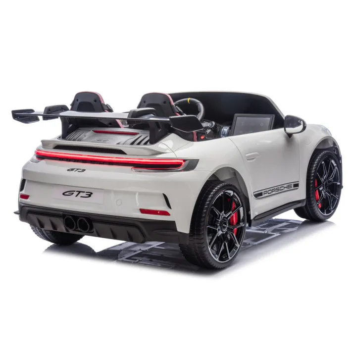 Bērnu balta elektriskā automašīna Porsche GT3 DK-P911