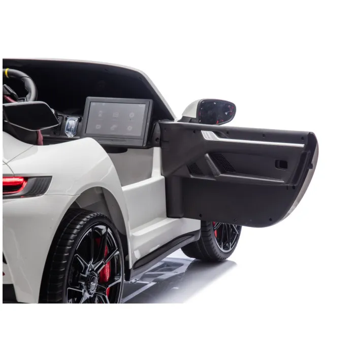 Bērnu balta elektriskā automašīna Porsche GT3 DK-P911